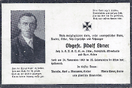 1943 Totenanzeige A. Ebner 102DW