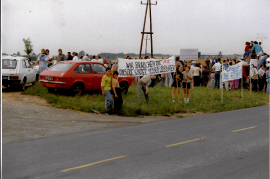 1988 Demostration  2 für die A4 Autobahn Zurndorfer Jugend 102HF