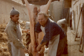 1975 Schweineschlachtung L. Muth, M. Pschaiden 421PMI