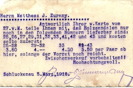 1918 Beeno Zimmermann Schluckenau Böhmen b 47R