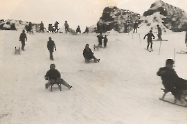 1950er Winter in der Schintagruam 5STA