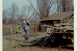 1967 bei der Holzarbeit 67WS