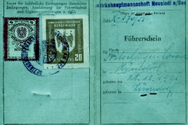 1951 Führerschein L.Nitschinger Seite1 92NH