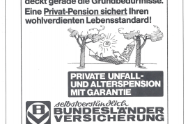 1985 Werbung E. Metzl Bundesländer Versicherung 900DW
