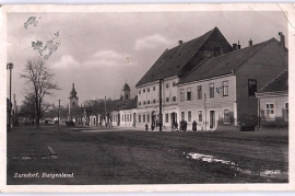 1939 Zurndorf, Strassenbild, gel