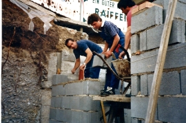 1986 189P ASV Zurndorf Bau der neuen Kabinen