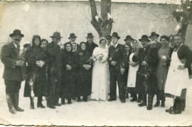 1930er Hochzeitsfoto unbekannt 47HW