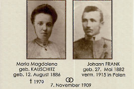 1909 Hochzeitsfoto Kauschitz, Frank  6ZI