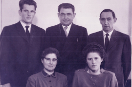1960er   Lehrer Hauptschule v.lv. Th. Gärtner, F. Karner, vlh. F. Zeiss, J. Graf, F. Frank 140DW
