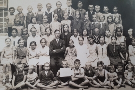 1930 Schulbild Jahrgang 1927-28 Lehrer Ziniel