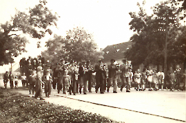 1955 174 70 Jahre FF Zurndorf mit Kapelle Ranitsch