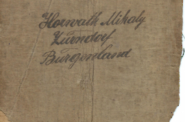 Notenbuch Horwath Mihaly Zurndorf
