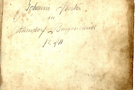 Notenbuch Johann Rosta Zurndorf Nr.211