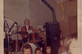 1972 Kindermaskenball Zurndorf Leithatal Bua W. Dürr, vorne: HP. Beck 14LB