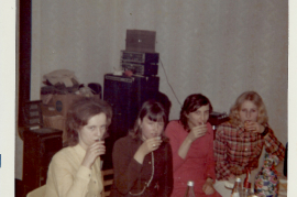 1972 Weihnachtsfeier der Leithatal Buam in der Leithagasse A. Sochr, W. Dürr, A. Dürr, M. Meidlinger 41DW