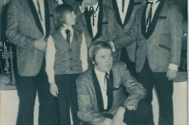 1972 Leithatal Buam, Gewerbeball  in Neusiedl am See, P. Unger, J. Sochr, J. Markl (Heitje), K. Meidlinger, E. Dürr, E. Metzl, W. Dürr 43LB