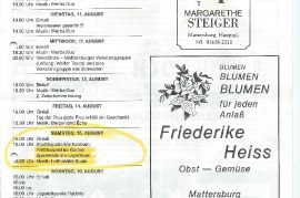 1981 Leithatal Buam, Mattersburger Weintage Programm 61DW