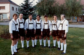 1986 Leithatal Buam in Pama St. Reiter, W. Dürr, P. Unger, J. Sochr, E. Glabonjat, R. Pingitzer, E. Dürr, 15LB