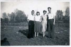 1955 Paul Roth, Herta Ebner, Irma Roth, Matthias Pamer 16HJ