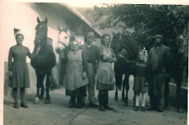 1950er Fam. Hafner u. Pferde 51HAF