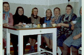 1950er Gerda Schmidt, Elisabeth Rosta, Maria Steiner (Schwab), Karoline Bruckner, Maria Samek, Elisabeth Pamer, Frau Reif 78DM