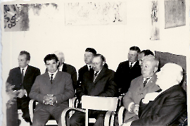 1962 Gemeinderat, P. Pamer, A. Meixner, Hr. Meixner, ?, Hr. Hafner, ?, P. Spiegel, ?, 120ME