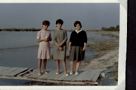 1963 Christine Bauhofer, Brigitte Kudranatsch (Tochter vom ehm. Zahnarzt in Zurndorf) , Maria Magdalena Szabo 16BAUM