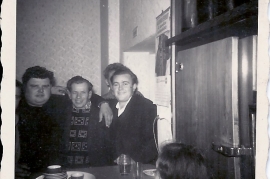 1960 M. Pamer, F. Schmelzer, M. Rosta im Gasthaus Thell 3RM