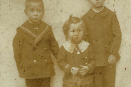 1910er v. li. P. Müllner, M. Müllner, J. Müllner, 10B