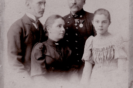 1900 Mathias Fanzler, Maria Fanzler, Michael Hautzinger, ?, 45FMF