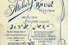 1870 Johann Rauscher Rückseite Foto Ferbus Bruck 14HW