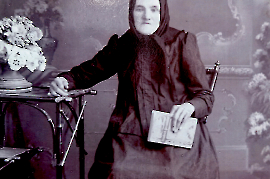 1900 Elisabeth Stelzer 5.10.1845 - 5.7. 1921 früher Zurndorf Nr. 20 jetzt OH. 12 1MAR