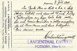 1916 Langenthal György b 25R