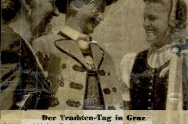 1940er Volkstanzgruppe Zurndorf in Graz r. Th. Ettl (Fischer)  5UI